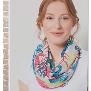 J JASÓN WU Printed Clío Scarf In White Sea Life